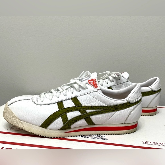 Rare Onitsuka Tiger Stripes by Asics Men’s Sz.11.5 Leather Sneakers - Picture 2 of 6